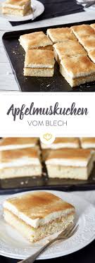 Apfelmuskuchen Mit Mascarponecreme Vom Blech Rezept Apfelmuskuchen Kuchen Blechkuchen