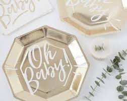 Baby Shower Plates Etsy