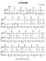 Nirvana Lithium Sheet Music Pdf Notes Chords Rock Score Guitar Chords Lyrics Download Printable Sku 117500