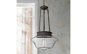Schoolhouse Bronze Pendant Light 13 Wide Farmhouse Vintage Led Clear Glass For Kitchen Island Dining Room Possini Euro Design Amazon Com