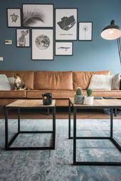 Salon Tables D Appoint Aux Puces Canape Be Pure Home Rodeo Cognac Tapis Vintage Posters Muraux Desenio Couleur Sur Le En 2020 Deco Salon Deco Chambre Deco Maison