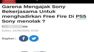 Update terbaru data config vvip data config bundle keren free fire config ff terbaru full efek. Fakta Garena Mengajak Sony Bekerja Sama Untuk Menghadirkan Free Fire Di Ps5 Sony Menolak Area Tekno