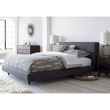 Shop allmodern for modern and contemporary grey upholstered beds to match your style and budget. Soft Grey Bed With Grey Bedding Rocco Grey Duvet Cover And Shams Grey Bedding Upholstered Beds Grey Upholstered Bed