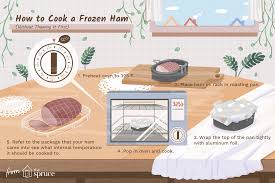 Set your oven to 250 degrees fahrenheit (120 degrees celsius.) many modern ovens will beep or ring when they're done preheating. How To Cook A Frozen Ham Without Thawing It