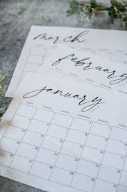 These calendars can be used in a v. Black And White Free Printable Calendar For 2020 Anderson Grant