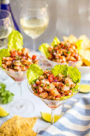 This preparation is quite a contrast with the traditional avocado and shrimp cocktail i blogged about a few days ago. Shrimp Martini Appetizer Family Food On The Table