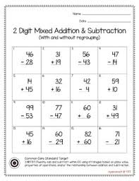 There are a range of 2 digit subtraction sheets, which require no regrouping. Subtraction Without Regrouping Worksheet Teachers Pay Teachers
