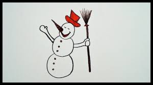 How To Draw A Snowman Drawing For Toddlers Coloring Pages For Kids Draw A Snowman Coloring Pages For Kids Coloring Pages