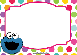 sesame street all characters invitation template free printable birthday invitation templates bagvania