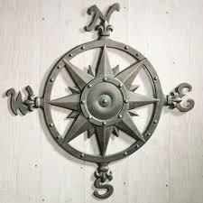 Indoor Outdoor Nautical Compass Metal Wall Art Nautical Metal Wall Art Metal Tree Wall Art Outdoor Metal Wall Art