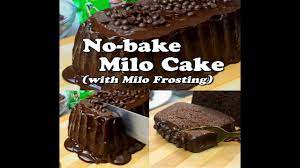 Milo Cake No Bake Milo Cake With Milo Frosting Steamed Milo Cake Youtube