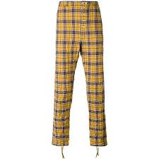 Black And Yellow Plaid Pants Mens Faith Connexion Checked Trousers 345 Liked On Polyvore Featuring Men S Fashion Men S Clothing Men S Mens Pants Casual Mens Yellow Pants Checked Trousers