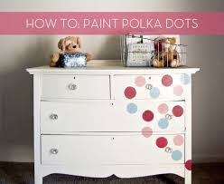 How To Paint Polka Dots Painting Furniture Diy Kids Dressers Furniture Diy