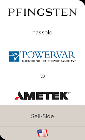 &lt;landschaftlich und in bestimmten wunschformeln und fügungen auch im. Pfingsten Has Sold Powervar To Ametek Lincoln International