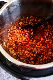 5 ingredient instant pot ground turkey red lentil penne. Instant Pot Ground Turkey Chili The Culinary Compass