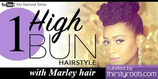 Quick and easy faux hawk with harley hair looking for a hairstyle to do with marley hair, do create this mohawk with marley hair. 6 Easy Updo High Bun Hairstyle Tutorials For Black Women