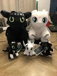 Build A Bear Httyd Special Edition Toothless Light Fury And Set Of 3 Nightlight Build A Bear How Train Your Dragon Dragon Party The bear is 17 inches tall but sits at 12 inches tall.