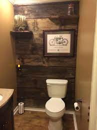 Pin By Sarah Rickenbacker On Diy Barn Wood Bathroom Bathroom Decor Diy Bathroom