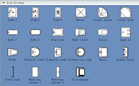 Google Image Result For Http Www Edrawsoft Com Images Buildingplan Shapes Bathkitchen Png Blueprint Symbols Bathroom Floor Plans Floor Plan Symbols
