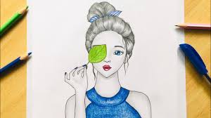 Are you looking for the best images of drawing for kids girls? A Cute Girl Drawing Tutorial How To Draw A Girl Step By Step Colored Pencil Sketch Youtube