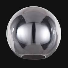 These shades are both a practical and decorative addition to home and office light fixtures. Clear Glass Neckless Ball Shades 08856c B P Lamp Supply