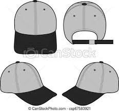 Baseball Cap Clipart Black And White Baseball Cap Fashion Flat Sketch Template Vector Stock Illustration Royalty Free Illustrations Stock Clip Baseball Caps Fashion Fashion Flats Flat Sketches