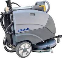 Emotor 15'' Foldable Walk Behind Floor Scrubber Machine Hand ...
