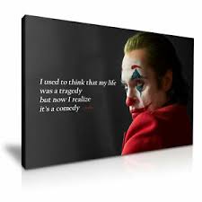 New joker (2019) quotes by joaquin phoenix. Joker 2019 Zitate Joaquin Phoenix Film Aufgespannt Leinwand Wand Deko Mehr Grosse Ebay