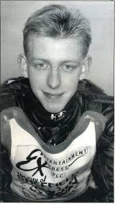 The late Steve Columbo.......Michael Lee........Bruce Penhall-1979-Ipswich  v Stars Of America.... Three amazing riders in this picture ........ R.I.P.  Steve....always remembered. Thanks to The John Somerville Collection.