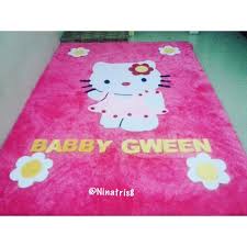Kami melayani pengiraman via jne, wahana,kantor post atau sesuai permintaan. Karpet Karakter Bulu Rasfur Murah Inoac 5cm Uk 150x200 Motif Hello Kitty Pink Shopee Indonesia