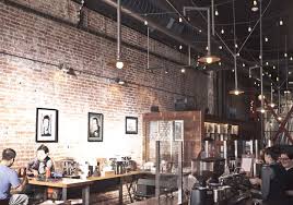 Intelligentsia Coffee Roasters Cafe Interior Coffee Shop Design Industrial Cafe