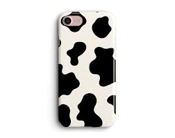 Cow Print Phone Case Iphone Case Samsung Galaxy Cell Phone Cover Google Pixel Shell Animal Cows Gloss Case For Iphone 13 12 Cream Iphone Cases Print Phone Case Iphone Phone Cases