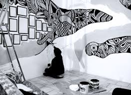 Black And White Mural Ideas Murals Graffiti Mattia Lullini Art Festival Wall Painting Wall Murals Painted Graffiti Murals Mural