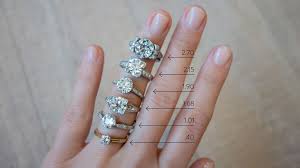 Diamond Size Chart On Hand In 2019 Jewellery 2 Carat