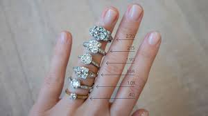 Diamond Size Chart On Hand In 2019 Jewellery 2 Carat
