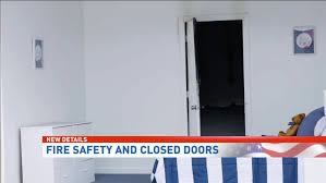 Fire departments studying how doors can alter the flow of a fire. Video Firefighters Say Sleeping With The Door Closed Could Save Your Life In A House Fire Whp