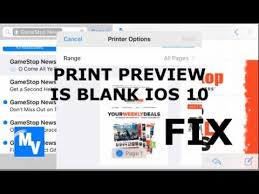 Print Preview Is Blank And Printing Blank Pages On Iphone And Ipad Ios 1 Ipad Ios Ipad Ios 10