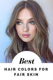 Seven Hair Color Ideas For Fair Skin Light And Dark Blondes Browns Striking Reds Rose Gold Blac Pale Skin Hair Color Blonde Hair Pale Skin Hair Pale Skin