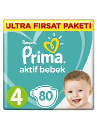 prima bebek bezi aktif bebek 4 beden maxi ultra firsat paketi 80 adet fiyati 8537 80