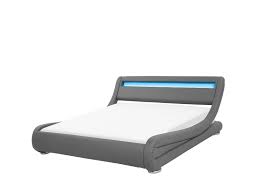 Diese tipps solltest du beim kauf eines bettes in 140x200 beachten betten in 140x200 für paare und single bei belama günstig bestellen. Wasserbett Kunstleder Grau 140 X 200 Cm Mit Led Beleuchtung Avignon Beliani De