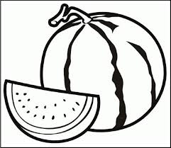 Watermelon Coloring And Activity Page Semangka Buku Mewarnai Buah
