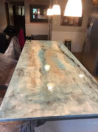 See more ideas about blue countertops, countertops, quartz countertops. Blue Concrete Photo Gallery Direct Colors Diy Kitchen Countertops Kitchen Countertops Concrete Kitchen