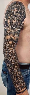 Sleeve Tattoo Left Arm Tattoos Ganesha Tattoo Sleeve Tattoos