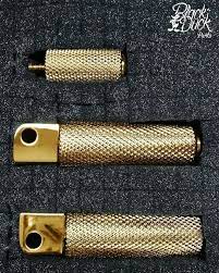 The Knurled Bdp Line Gives It A Classic Nostalgic Touch To Your Harleydavidson Grips Footpegs And Shifterpeg In Gold24k Satin Brass Satin Chrome And Black F