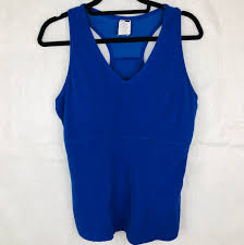 Nwt Bally Total Fitness Blue Tank Top Mesh Depop