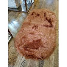 This faux fur australian sheepskin rug is made from 100% artificial materials, and no animals were harmed in making it. buy it here. Luxury Faux Fur Sheepskin Soft Area Rug 2 Ft X 4 Ft Oval Thick Pile Shaggy Accent Carpet Walmart Com Walmart Com