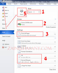 Cara Print File Di Ms Word 2010 2013 Dan 2016 Zain Elhasany