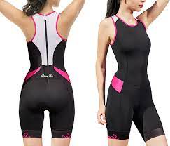 Breathable stretch fabrics with specialty engineered panels designed to hug your curves. Buy Women S Triathlon Suit One Piece Sleeveless Tri Suit Padded Quick Drying Slimming For Running Swimming Cycling Online In Indonesia B07pxsckry