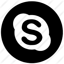 Black And White Skype Logo Skype Free Vector Icons Designed By Hight Quality Icons In 2020 Vector Icon Design Icon Vector Icons