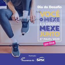 Ontem aconteceu o dia do desafio 2019 e, como de costume, o instituto isis bruder fez a sua nesta data, as comunidades de diferentes cidades do brasil e toda a américa latina se reúnem para. Novo Hamburgo Dia Do Desafio 2020 Acontece Nesta Quarta Feira 27 05 Com Atividades Virtuais Sesc Rs